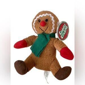 Cuddly Cousins Gingerbread Boy Plush Stuffed Toy 7 Inches Christmas